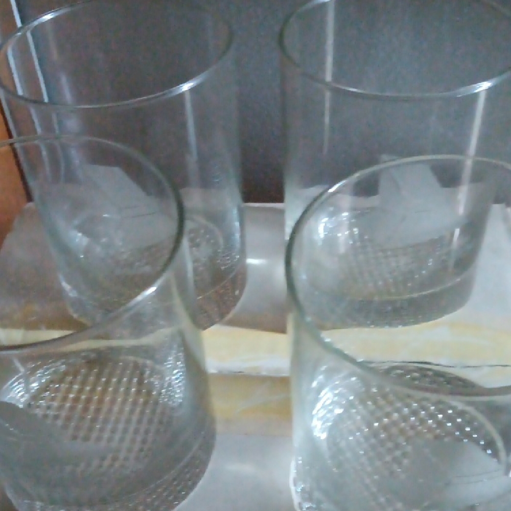 VINTAGE "THE DEVLIN TROPHY" SET OF FOUR, DOF GLASSES.